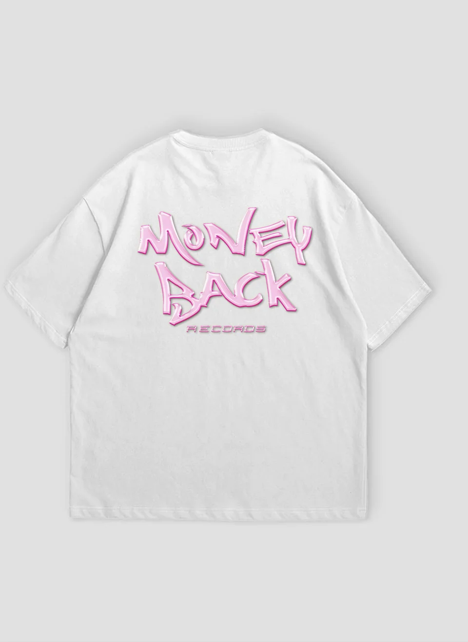 PINK T-Shirt — White — Back