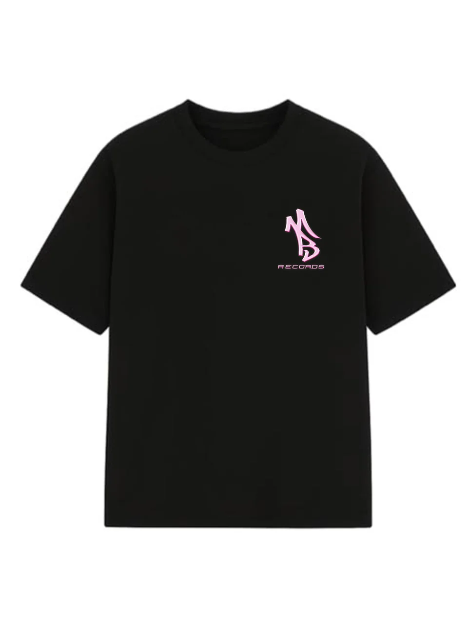 PINK T-Shirt — Black — Front