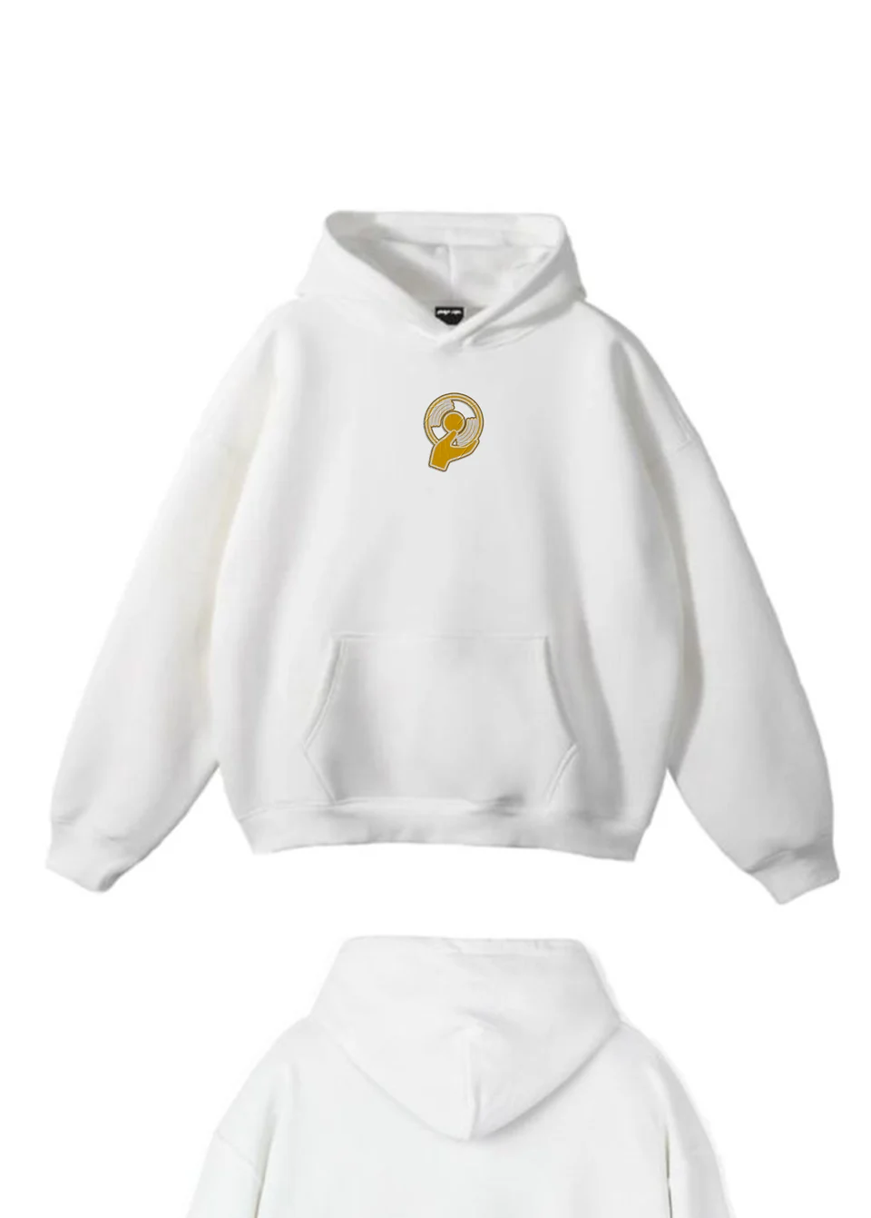 VINT Hoodie — White — Front