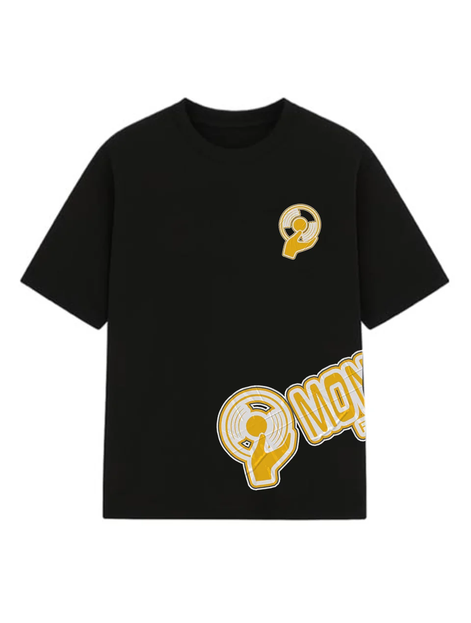 VINT T-Shirt — Black — Front